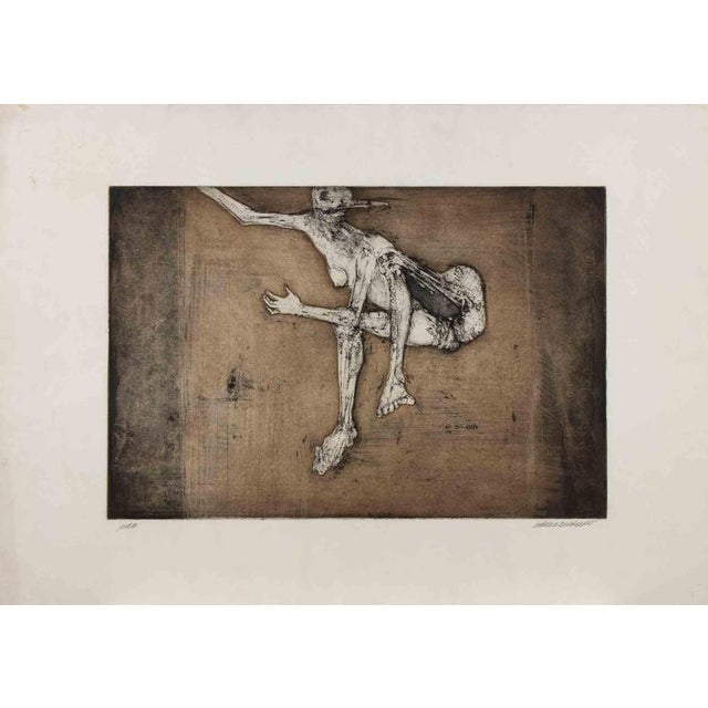 Etching on paper realized in 1980s. Hand signed in pencil. Artist proof. Very good condition. This piece is attributed to...