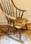 American Ethan Allen Windsor Bowback Rocking Chair in Nutmeg For Sale - Image 3 of 10