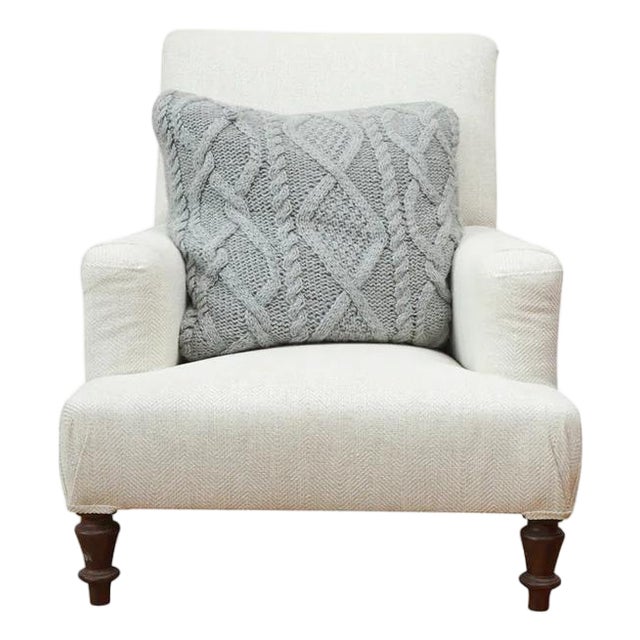 Provence Upholstered Chair, Dark Mahogany For Sale