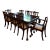 1970s Lexington Mahogany Dining Set – 9 Pieces (Table + 8 Chairs) For Sale