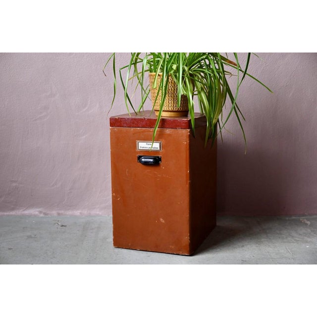 Large Industrial Herbalist Cardboard Box For Sale - Image 4 of 16