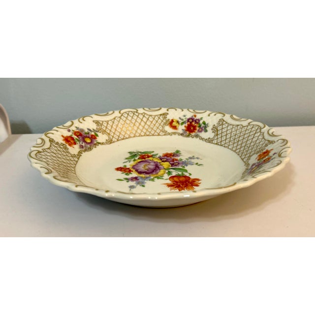 1940s Schumann Bavaria Dresden Bowl - 1940s For Sale - Image 5 of 9