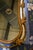 Gold Vintage Large Ornate Wavy Scrolled Edge Gold Wall / Mantel Mirror For Sale - Image 8 of 15