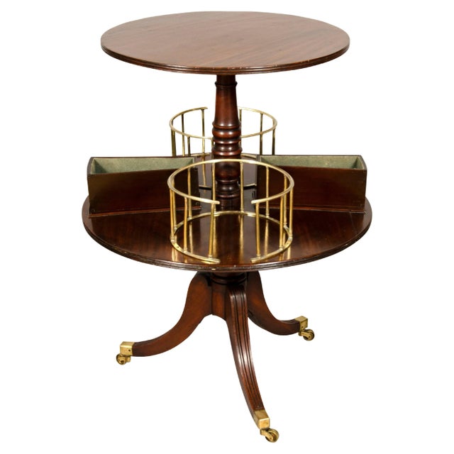 Regency Mahogany and Brass Plate Trolley For Sale - Image 13 of 13