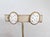 Napier Vintage 1960s Signed Napier Goldtone Oval Faux-Carved White Jade Clip Earrings-2 Pieces For Sale - Image 4 of 8