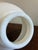Glass Vintage White Milk Glass Ribbed Cone Lamp Shade For Sale - Image 7 of 8