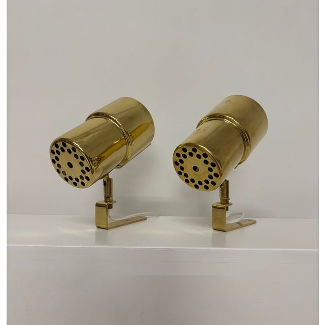 Metal Brass Wall Lights by Hans-Agne Jakobsson, 1960s, Set of 2 For Sale - Image 7 of 13