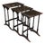 Antique Nesting Table Trio, English, Japanned, Occasional, Waring & Gillow, 1910 For Sale