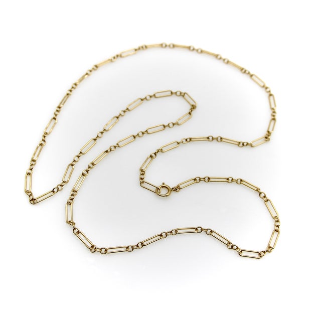 This extremely versatile chain is 28.5” long and features a beautiful paperclip link with tiny sections of chain followed...