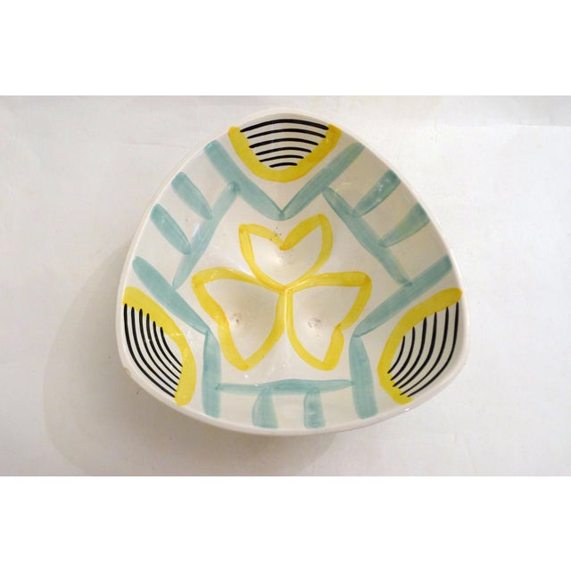 Ceramic Vintage Tripod Bowl in Revernay Earthenware, 1950s For Sale - Image 7 of 14