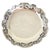 A fine vintage sterling silver fruit bowl or cake dish dating to 1972, displaying elegant traditional English silver...