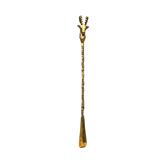 Long Shoehorn With Ibex Head Handle For Sale - Image 4 of 11
