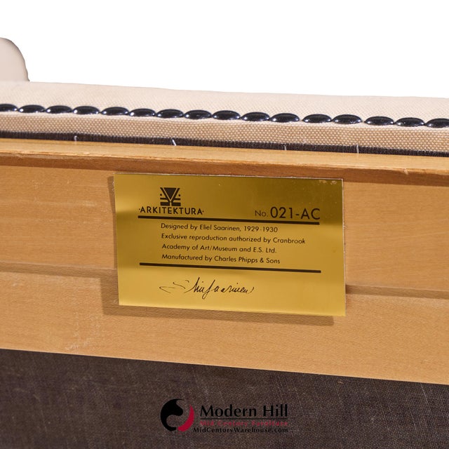 Eliel Saarinen for Arkitektura Saarinen House Mid Century Maple Arm Lounge Chair For Sale - Image 10 of 10