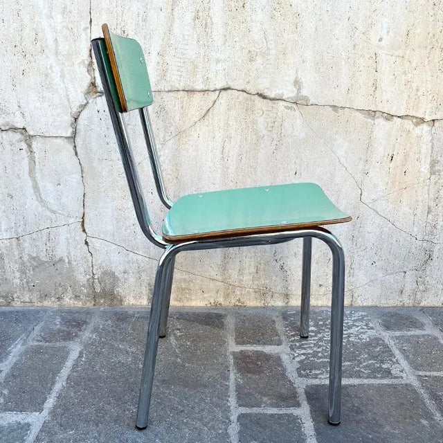 Children's Chair in Green Formica, 1960s For Sale - Image 4 of 12