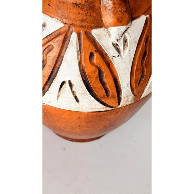 Hand-Painted French Ceramic Jug For Sale - Image 5 of 11