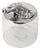 Vintage Italian Silver-Plated Elephant Mounted Glass Jar, 1960s For Sale