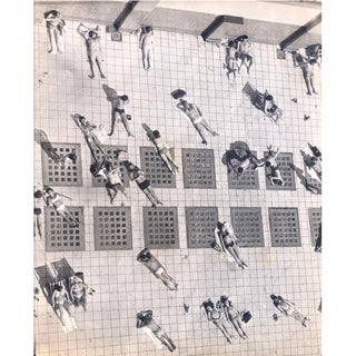 1972 Bathers in London Black and White Photo For Sale