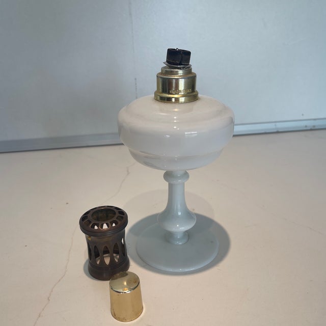 French Vintage Lamp Berger Lamp For Sale - Image 3 of 6