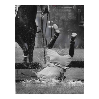 1966 Equestrian Photo of Jockey Falling Off Horse For Sale