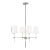 Thomas O'Brien By Visual Comfort Studio Baker 4-Light Small Chandelier in Brushed Nickel For Sale