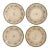 Vintage Floral Plates - Set of Four For Sale