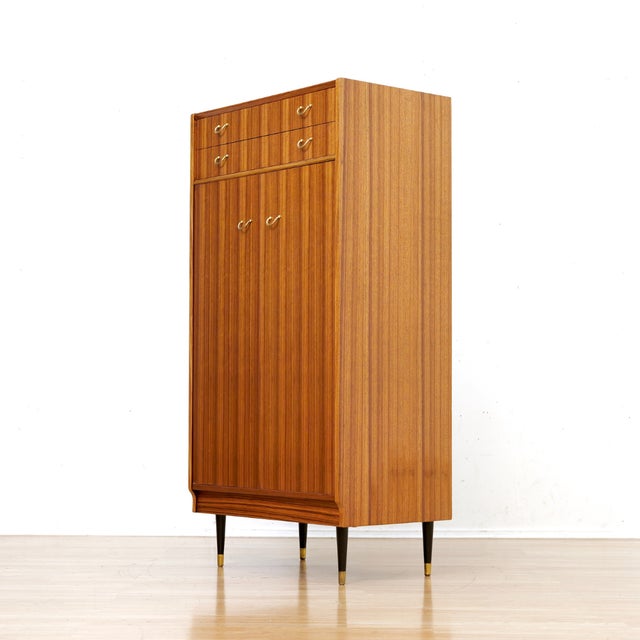 1960s Mid Century Armoire Coat Closet by E Gomme For Sale In Los Angeles - Image 6 of 11