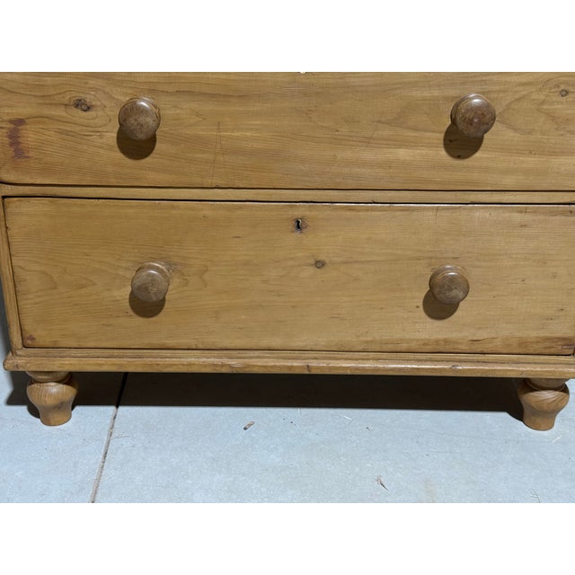 Antique Pine Two Over Three Drawers - Chest of Drawers From England For Sale - Image 10 of 18