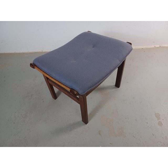 Wood Refinished Danish Footstool, 1970s For Sale - Image 7 of 10