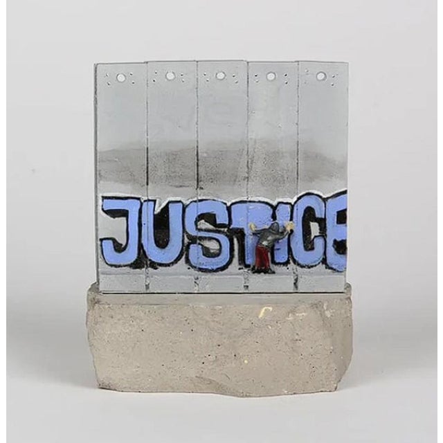 2010s Banksy, Wall Section (Justice), Resin Sculpture For Sale - Image 5 of 5