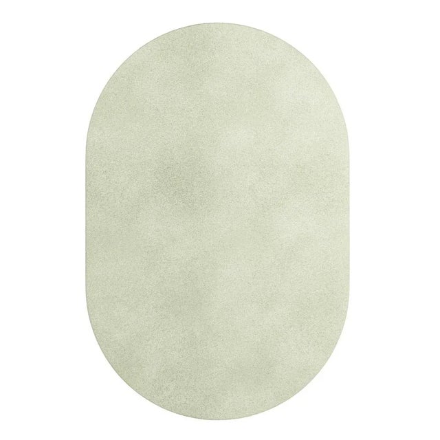 Tapis Oval Fog Green #18 Rug by TAPIS Studio For Sale - Image 4 of 4
