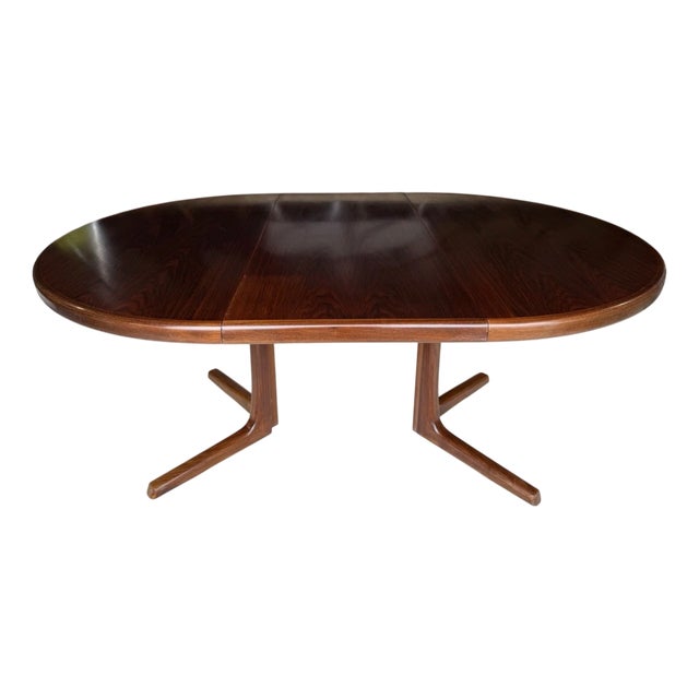 Double Extending Round Dining Table by Svend Aage Madsen, Demark, 1960s For Sale