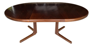 Double Extending Round Dining Table by Svend Aage Madsen, Demark, 1960s