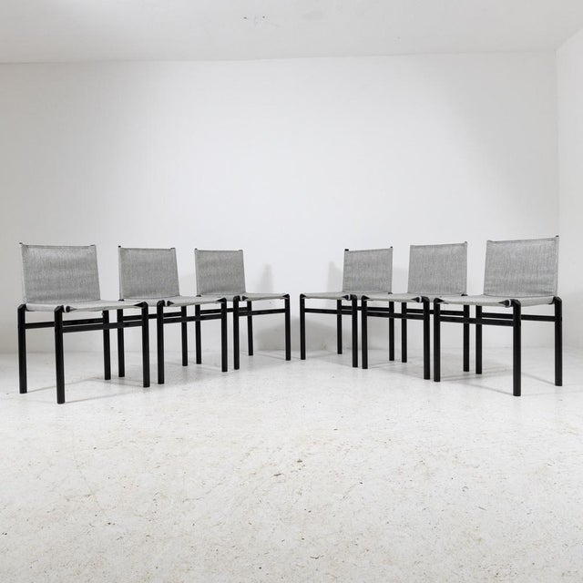 Textile Master Chairs by Afra Scarpa & Tobia Scarpa for Molteni, 1970s, Set of 6 For Sale - Image 7 of 11