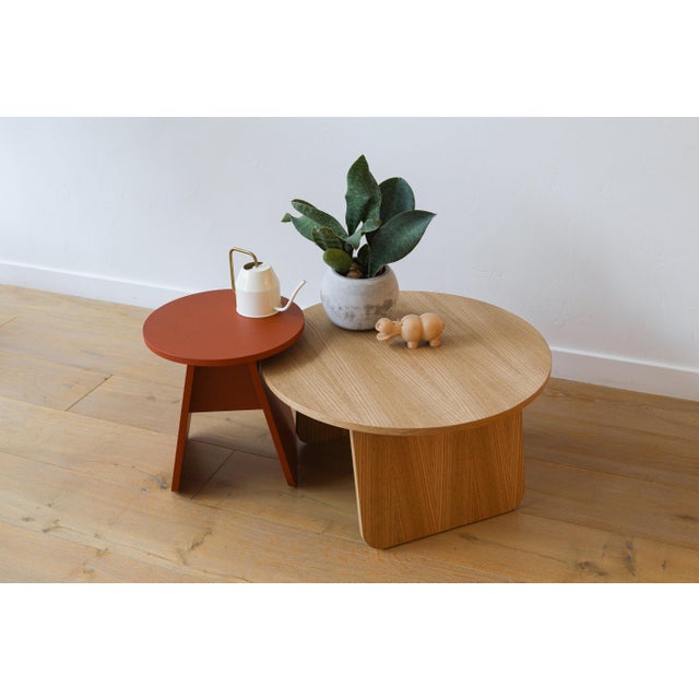 Oak Veneer Oiled Momoko Side Table from Emko For Sale - Image 4 of 5