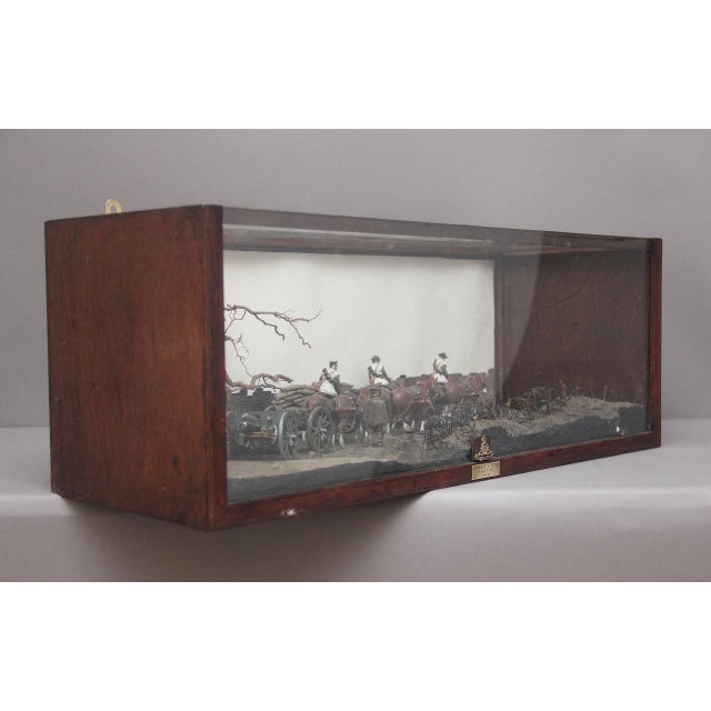 Glass Diorama of Royal Artillery Gun Team, 1920s For Sale - Image 7 of 11