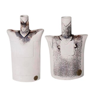 Vintage Swedish Ceramic Vases by Suzanne Öhlén for Rörstrand, Set of 2 For Sale