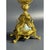 Brass 5-Light Candelabra with Hand-Painted Ceramic Inserts by Luigi Beccarelli, Italy, 19th Century For Sale - Image 3 of 8