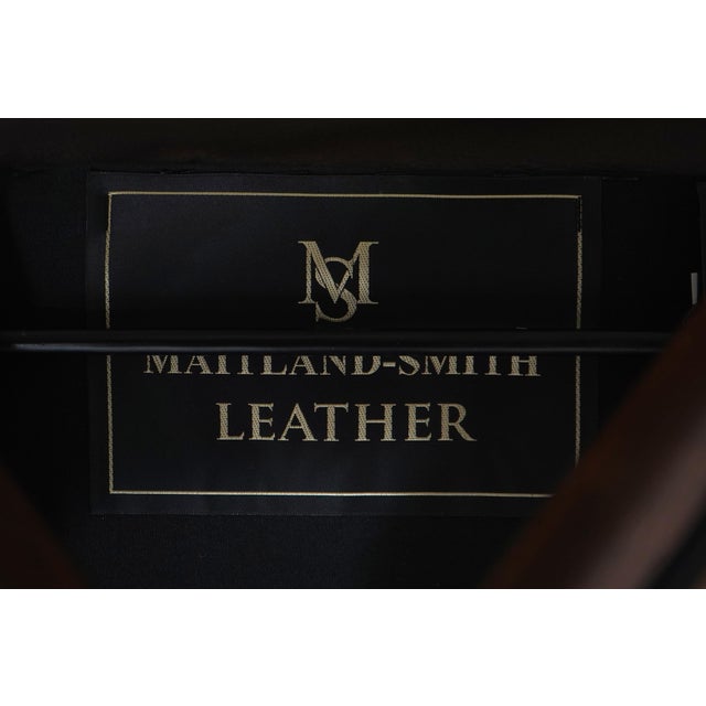 Maitland Smith Leather Office Chair Model 1015 For Sale - Image 10 of 12