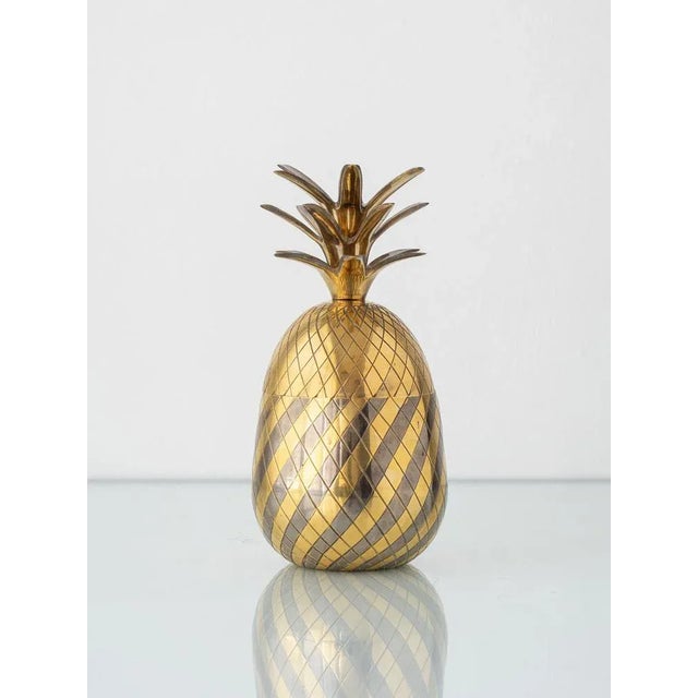Vintage Hollywood Regency Brass Pineapple Ice Bucket, 1970s For Sale - Image 11 of 11