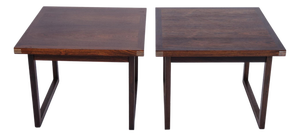 Side Tables in Rosewood by Rud Thygesen for Heltborg Furniture, 1960s, Set of 2