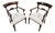 Biedermeier Study Armchairs, 19th Century, Set of 2 For Sale