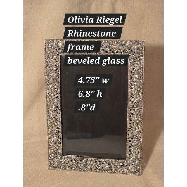 Pretty jeweled Rhinestone frame by Olivia Riegel fine details and quality.