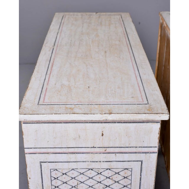 Mid 19th Century Italian Bologna Region White Painted Cabinets - Pair For Sale - Image 10 of 13
