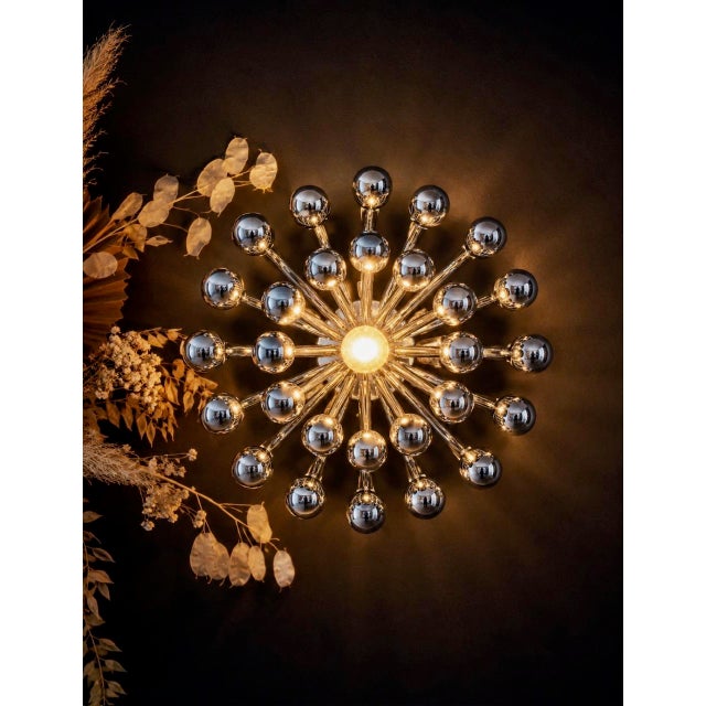 Vintage Pistillo Wall Lights by Studio Tetrarch for Valenti Luce, 1970, Set of 4 For Sale - Image 6 of 10