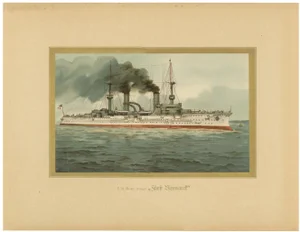 German Armored Cruiser in Pre-WWI Era, 1903, Paper