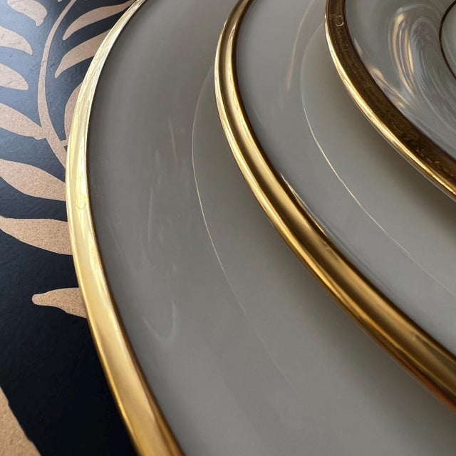 This is a beautiful set of Lenox China in the “Eternal” pattern that has been made since 1965. Anyone who loves classic...