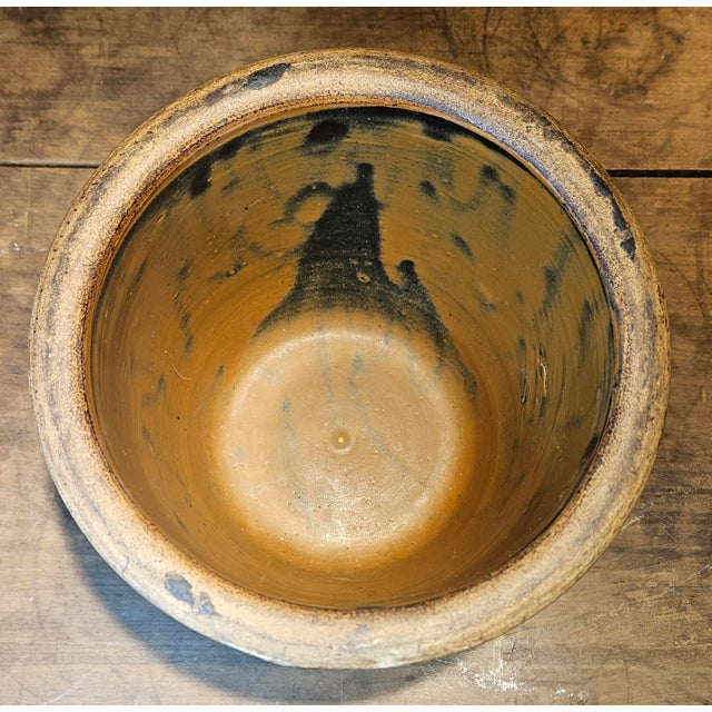 Beige Antique Stoneware Salt-Glazed Crock For Sale - Image 8 of 10