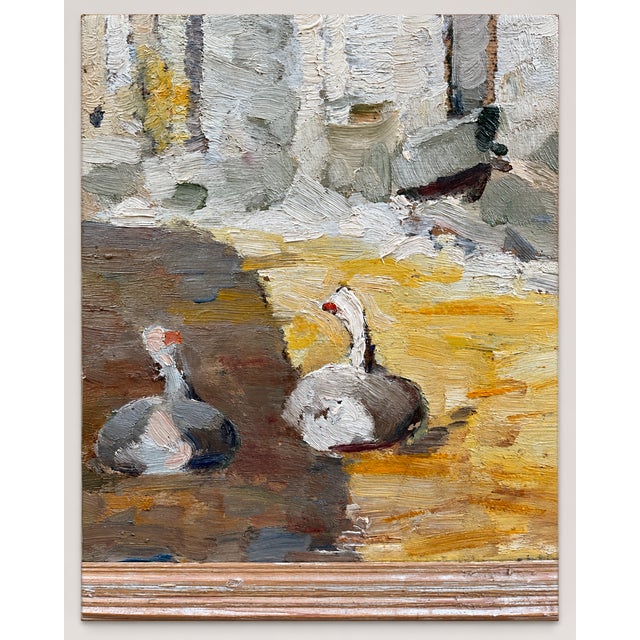 Robert, with Geese and Boat, 1930, Oil Painting For Sale - Image 7 of 13