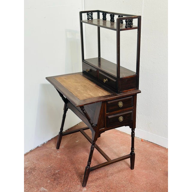 Antique English Desk For Sale - Image 9 of 10