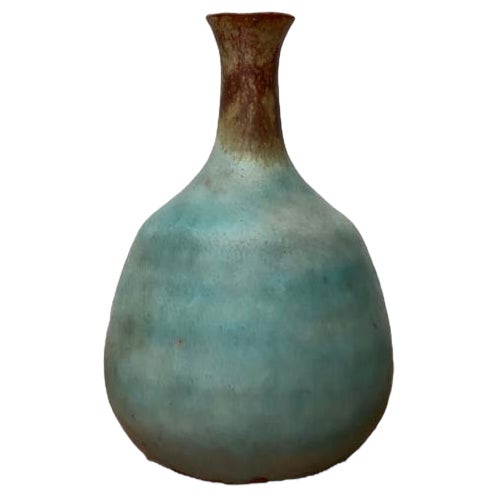 Mid-Century Minimalist German Studio Pottery Vase by Elke & Elmar Kubicek, 1960s For Sale